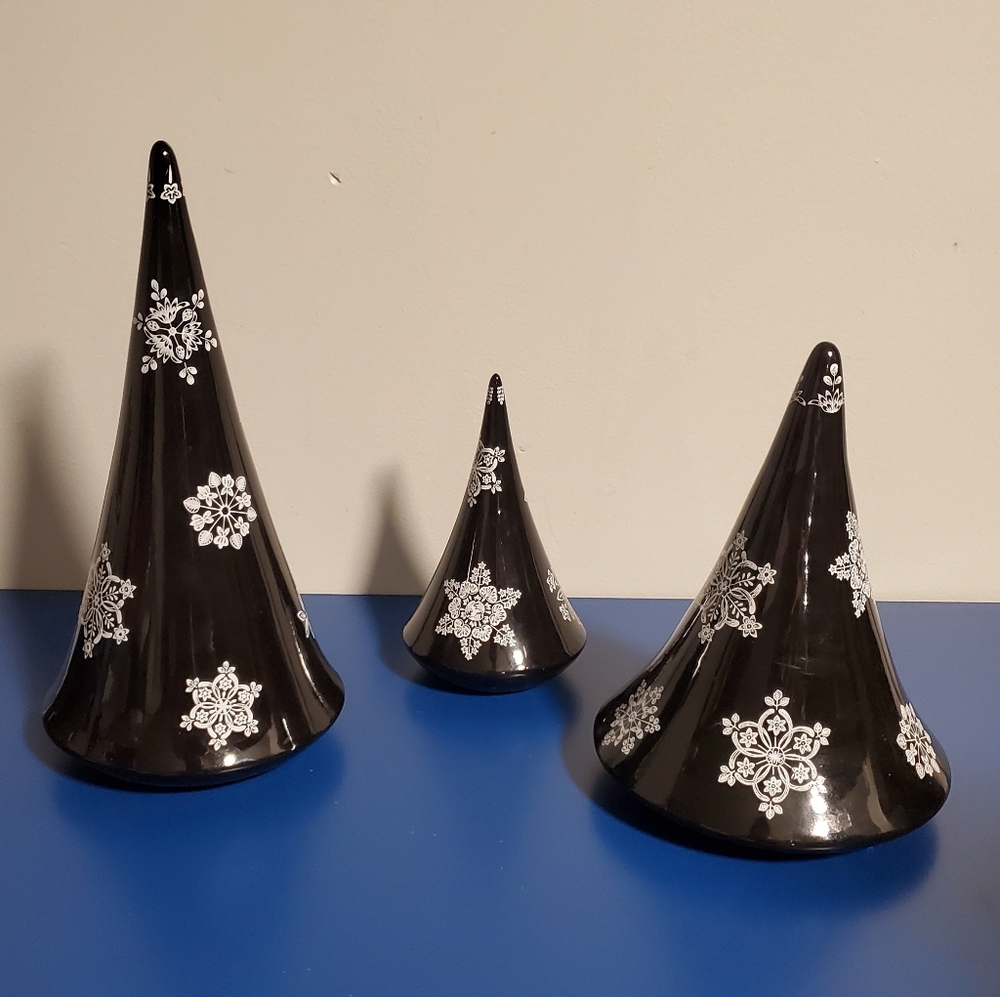 Ceramic Cone Christmas Tree Set
